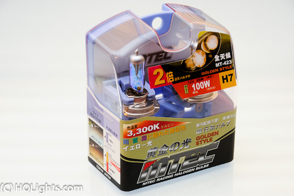 Mtec H7 Golden Style halogen bulbs, 55W 3300K