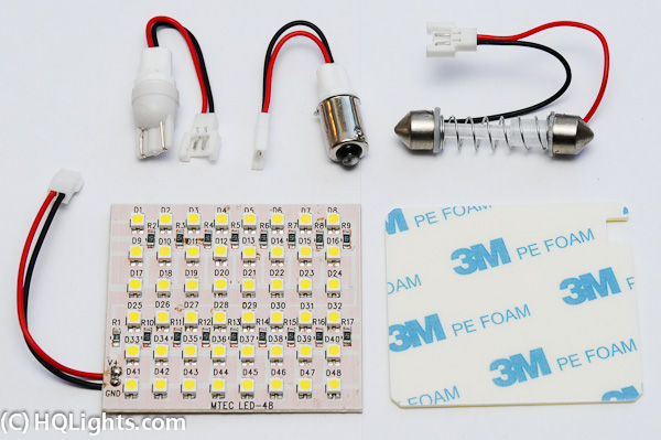MTec Extreme Evolution roof lamp DIY kit, 48 High Power Cree LEDs, 7000K