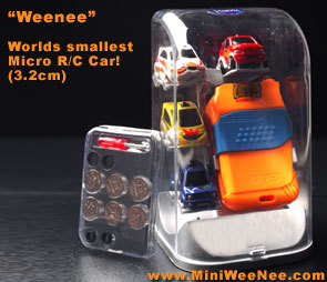 Mini Weenee - micro R/C bil, världens minsta radiostyrda bil (utan betterier)