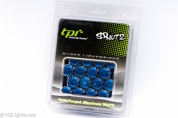 Wheel TPI SD Nuts M12 x 1,50 33 mm 60°, aluminium, blue, 20 pcs incl. adapter