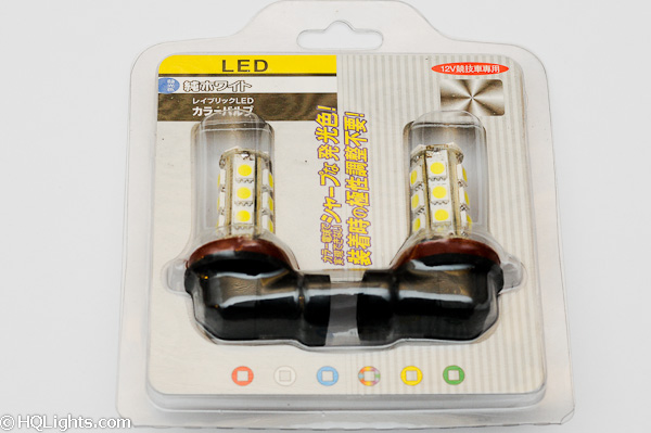 H8 LED lamp, 18 leds, 2 lamps