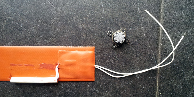 Heater for License Plate Cover kit, with remote controll (Euro size)