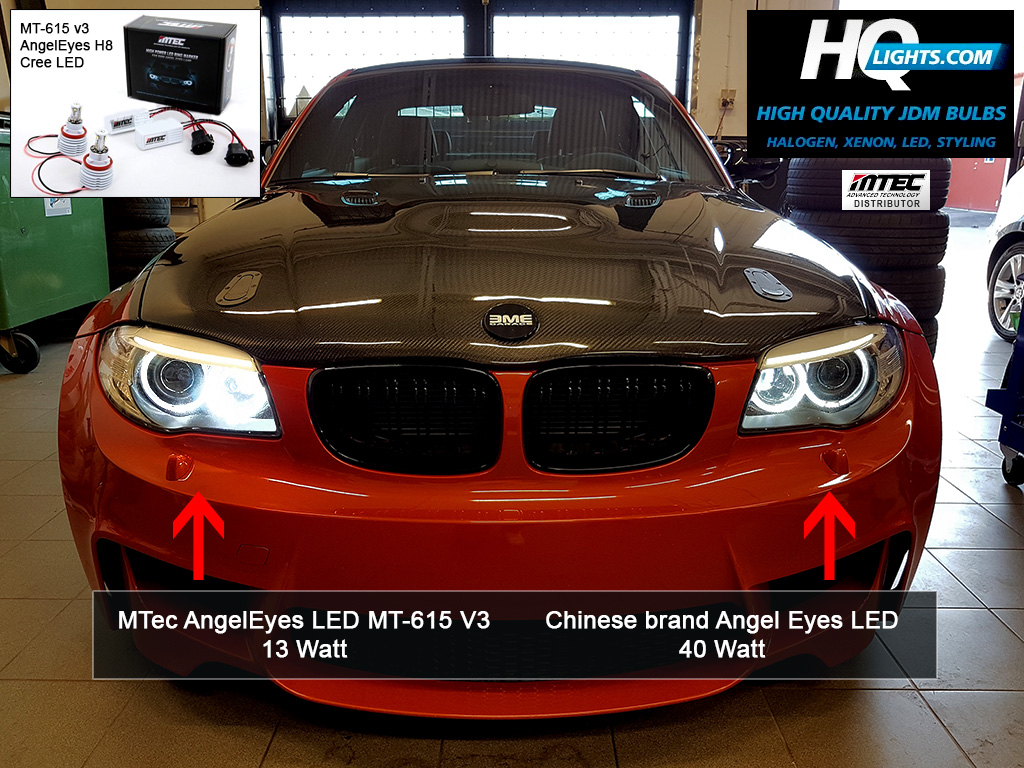 Mtec Extreme Power LED kit for BMW F01 7-serie Angel Eyes, H8, 7000K, 26W (v3)