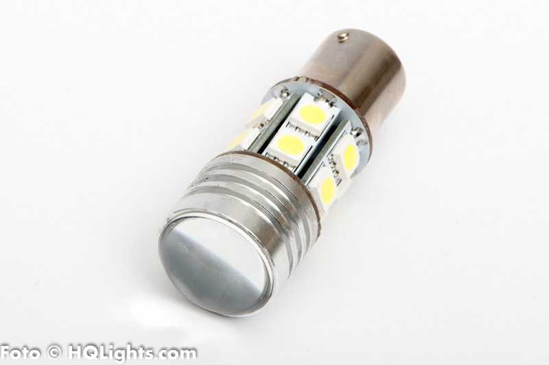 BA15S (P21W) powerfull LED, 13 led, 12V (1 lamp)