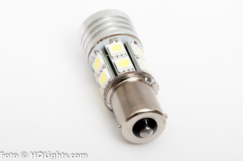 BA15S (P21W) powerfull LED, 13 led, 12V (1 lamp)
