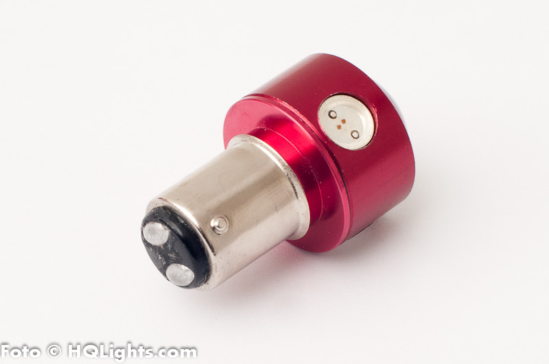 BAY15D (1157) bromsljus 4 LED, 4.5W med lins, 2 st per paket