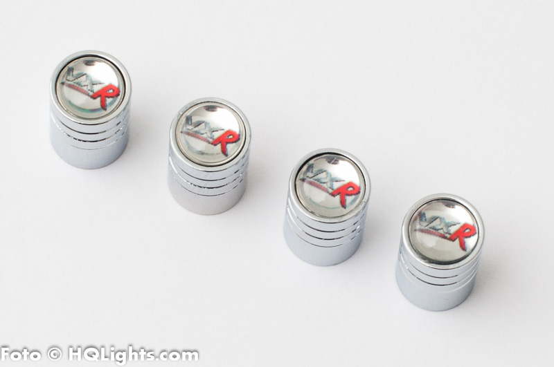 Tire air vent cap, universal, chrome, steel, 4 pcs, VXR