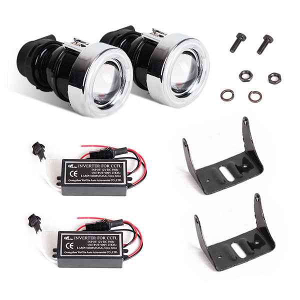 CCFL Projector Lights Fog Lamps, 2 12V 55W Halo Angel Eyes, H3 Bulb (2 lamps)
