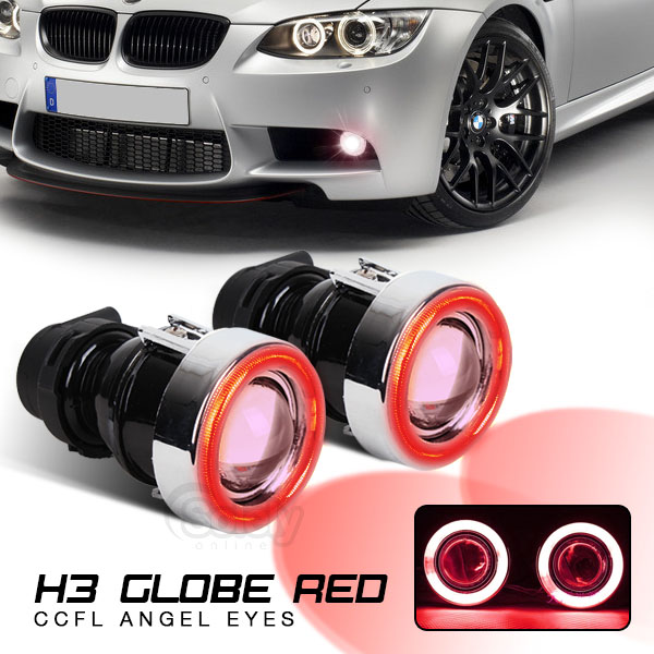 CCFL Projector Lights Fog Lamps, 2 12V 55W Halo Angel Eyes, H3 Bulb (2 lamps)