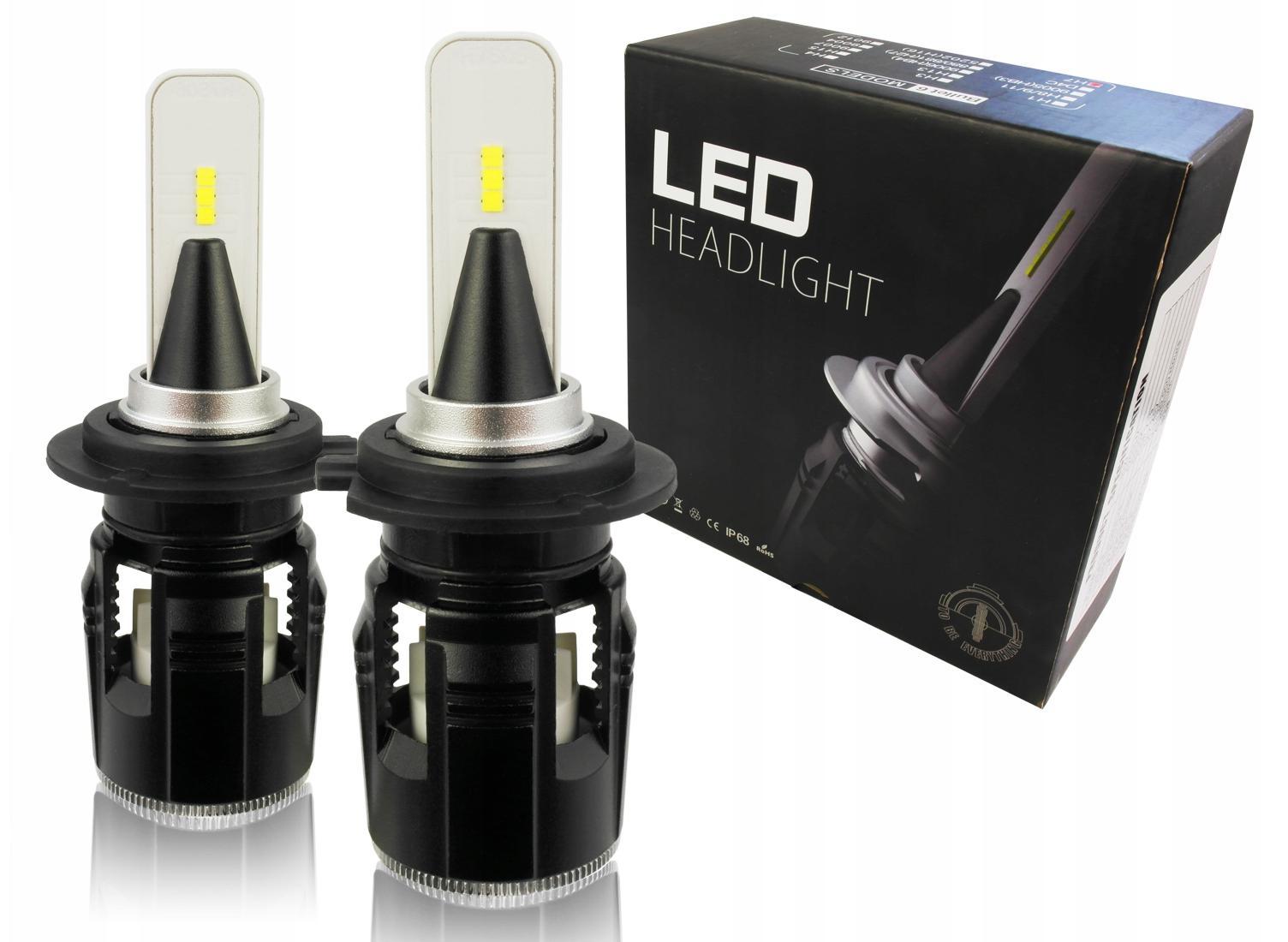 LED H7 Slim 6500K CSP 60W 8400 LM, 12V / 24V, CANBUS, CE, 2 pcs, Interlook