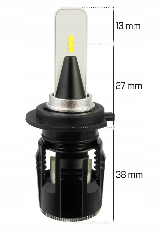LED H7 Slim 6500K CSP 60W 8400 LM, 12V / 24V, CANBUS, CE, 2 pcs, Interlook