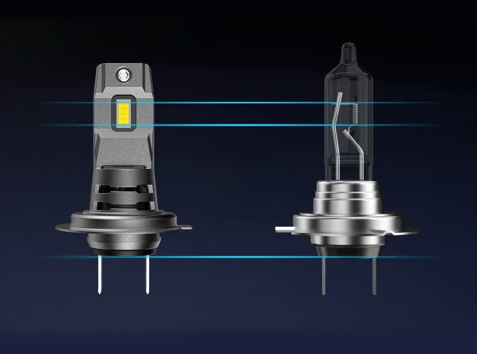 LED H7-lampor 6000K 4000 lumen med aktiv kylning och IP68 vattentät klassning, Interlook I7S