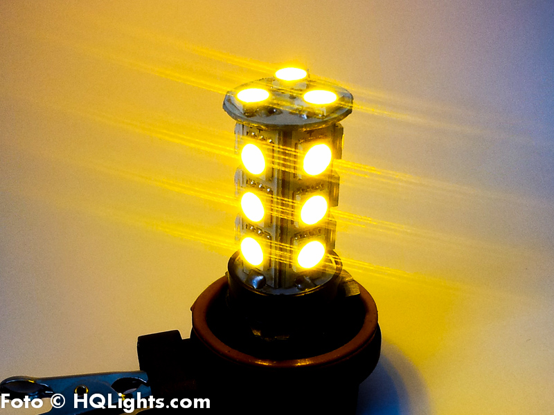 H8 LED lamp, 18 leds, 2 lamps