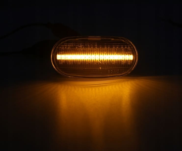 White LED indicators, Orange Turn Lights, 2 pcs, walking light, for Honda