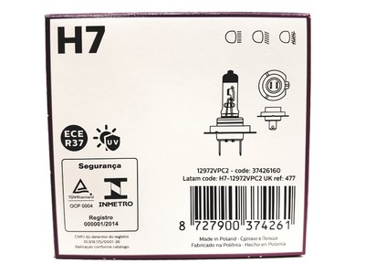 PHILIPS VISION PLUS +60% H7 12V 55W PX26D BOX