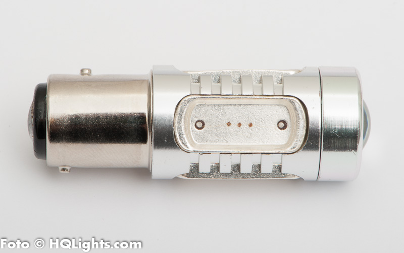 BAZ15D Xtreme LED, extra stark, 5 led, CREE, röd 24v (1st) bromsljus