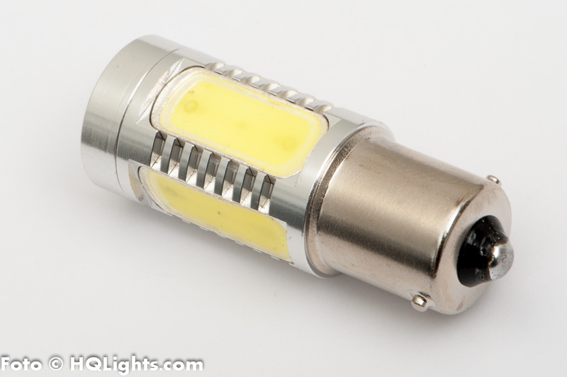 BA15S (P21W)  Xtreme LED, extra stark, 5 led, CREE, röd 24v (1st)
