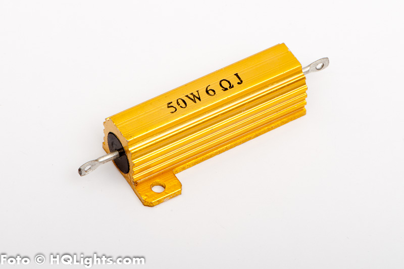 Canbus resistor for LED lamps, 50W 6 Ohm