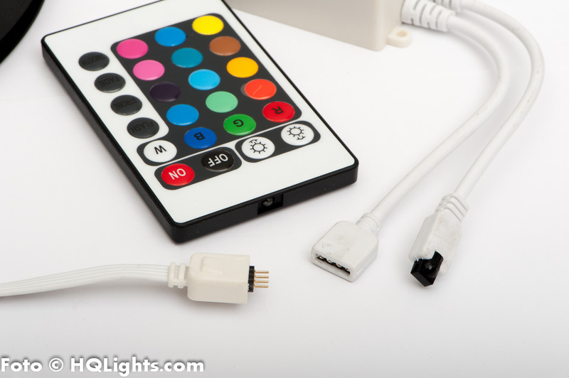 Control unit and IR remote for RGB LED stripes
