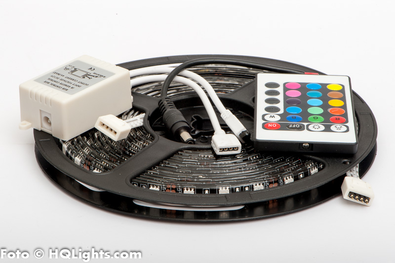 Control unit and IR remote for RGB LED stripes