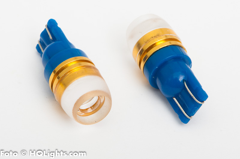 T10 strobe, blixtljus LED, blå, 2st