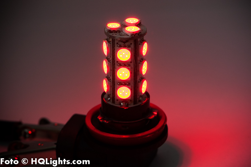 H8 LED lamp, 18 leds, 2 lamps