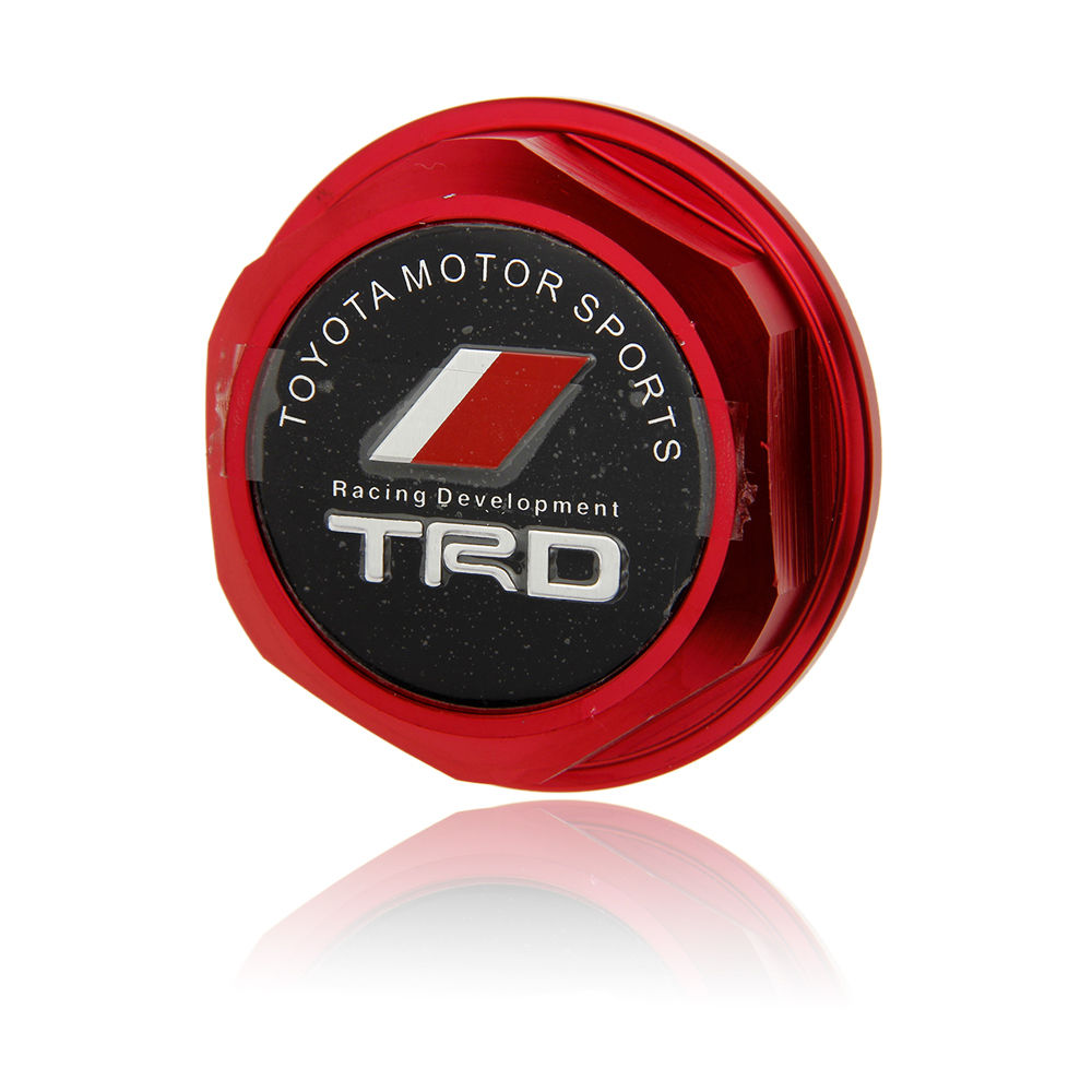 TRD aluminium engine oil fuel filler cap cover for Toyota, Lexus, Scion