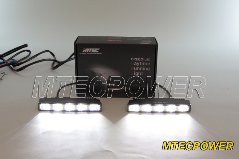 MTec DRL billampor, Super Bright, 5 Cree LED