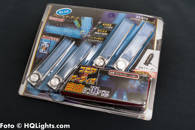 Car Interior Atmosphere Ambience LED Footwell Light Bars, 4 x 1Watt