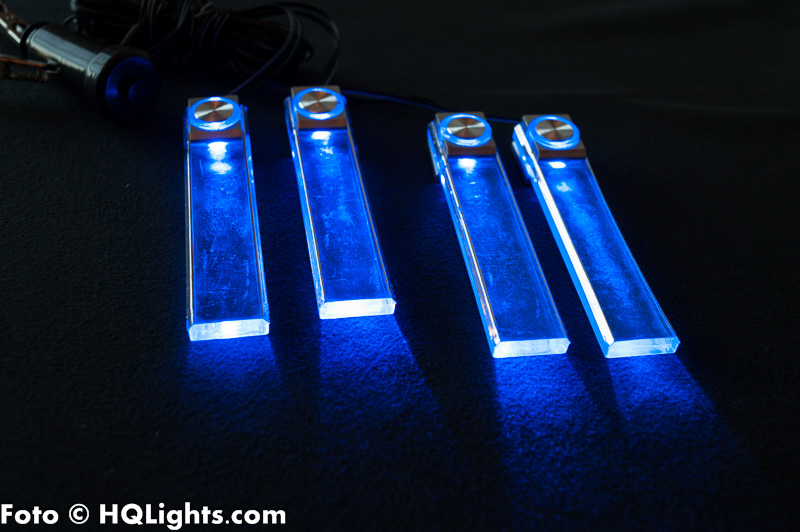 Car Interior Atmosphere Ambience LED Footwell Light Bars, 4 x 1Watt