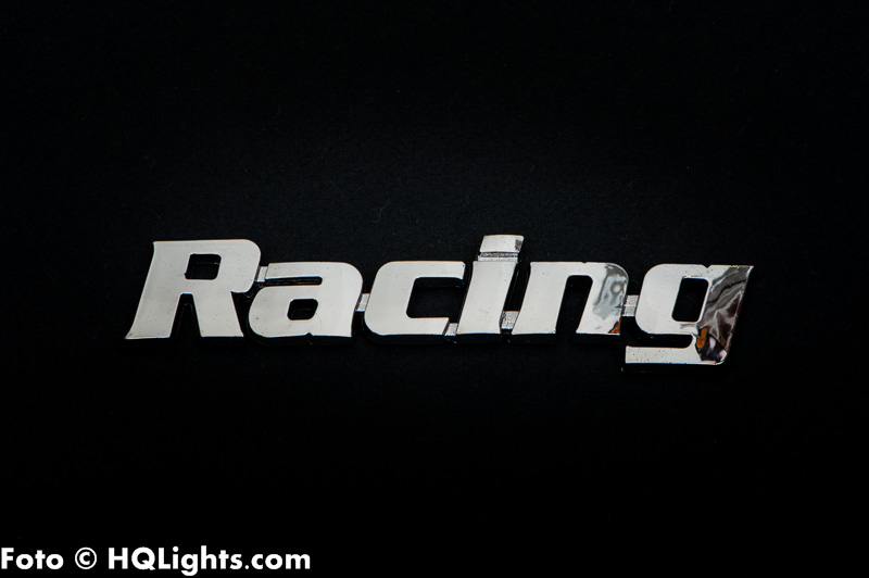 Car Badge plastic chrome, Racing