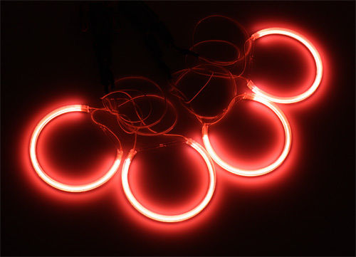 Angel Eyes Halo 4 Rings, CCFL, red