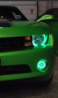 Angel Eyes Halo 4 Rings, CCFL, green BMW E36 E38 E39 E46 and other cars