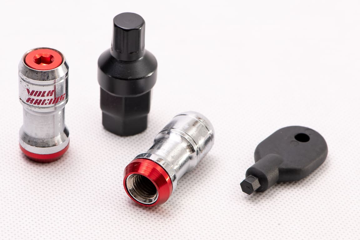 Rays Volk Racing Wheel nuts M12 x 45 mm 60°, steel, 20 pcs incl. adapter and tool