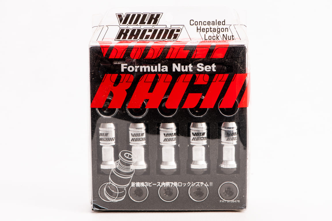 Rays Volk Racing Wheel nuts M12 x 45 mm 60°, steel, 20 pcs incl. adapter and tool