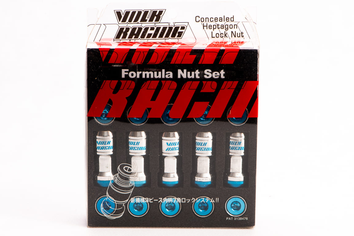 Rays Volk Racing Wheel nuts M12 x 45 mm 60°, steel, 20 pcs incl. adapter and tool