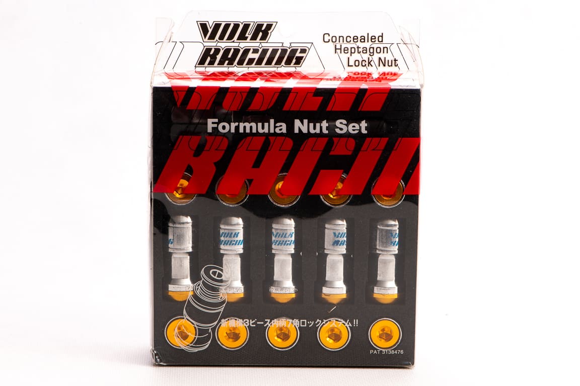 Rays Volk Racing Wheel nuts M12 x 45 mm 60°, steel, 20 pcs incl. adapter and tool