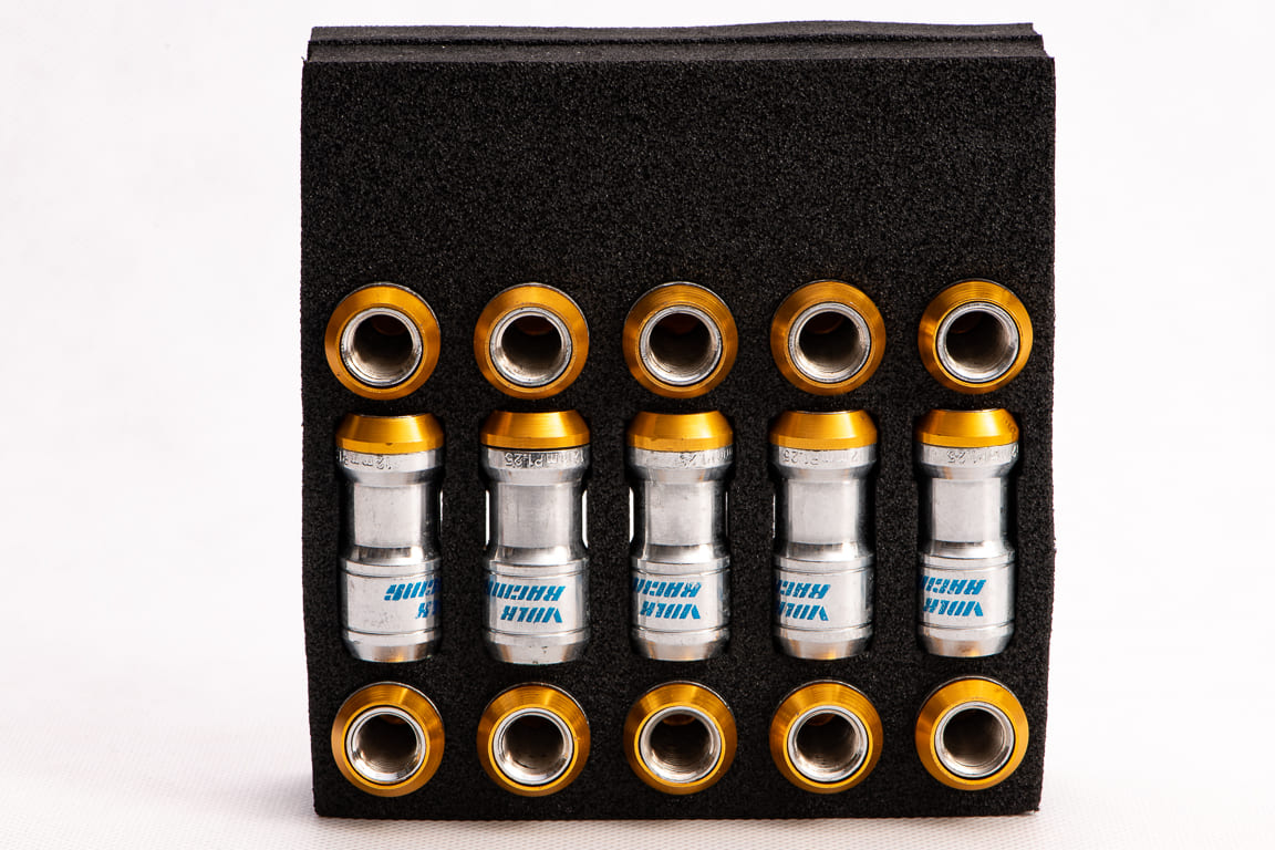 Rays Volk Racing Wheel nuts M12 x 45 mm 60°, steel, 20 pcs incl. adapter and tool