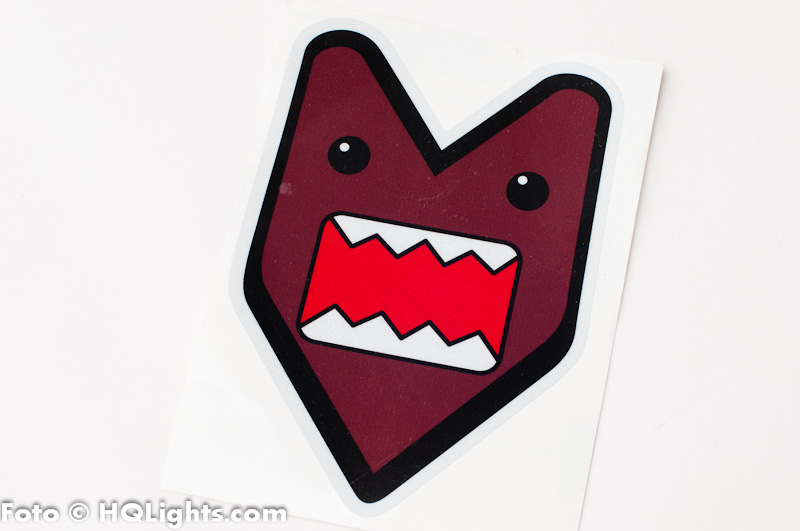 Klistermärke JDM Arrow Domo Kun, reflex, 155x110mm