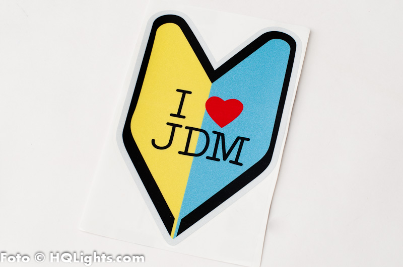 Sticker I Love JDM reflex, 155x110mm