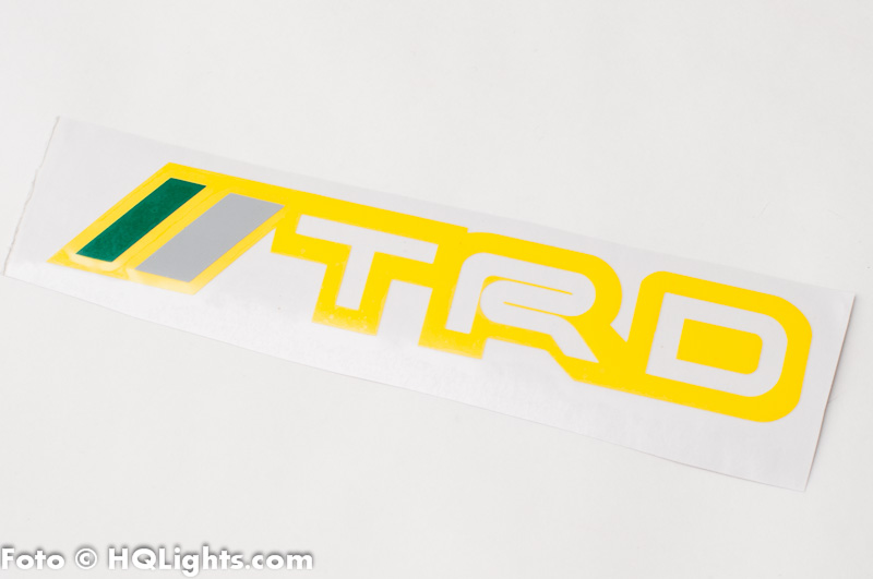 Sticker TRD, yellow, 190x35mm
