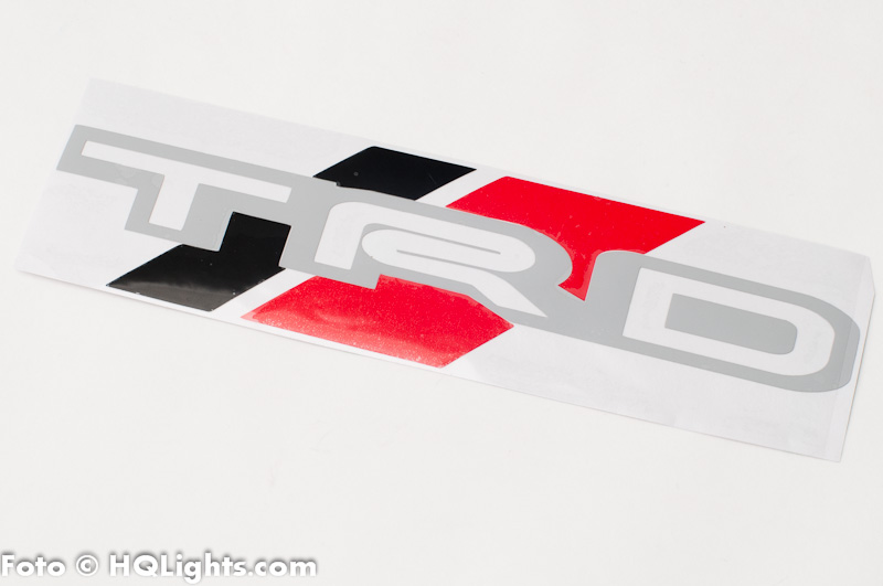 Sticker TRD, red black grey, 190x50mm