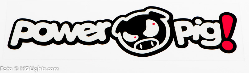 Klistermärke Power Pig!, 180x50mm