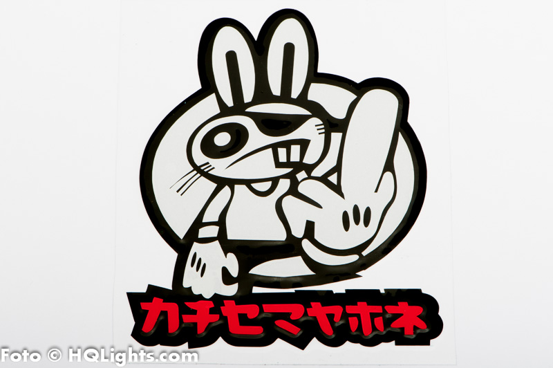 Sticker Bunny Fuck U Finger, 110x90mm