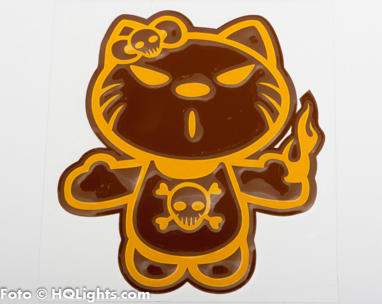 Klistermärke Bad Hello Kitty 105x90mm självhäftande dekal för fordonsdekoration