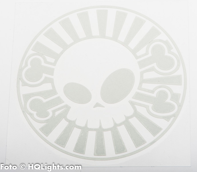 Sticker JDM Rising Sun silver reflex, 100x100mm