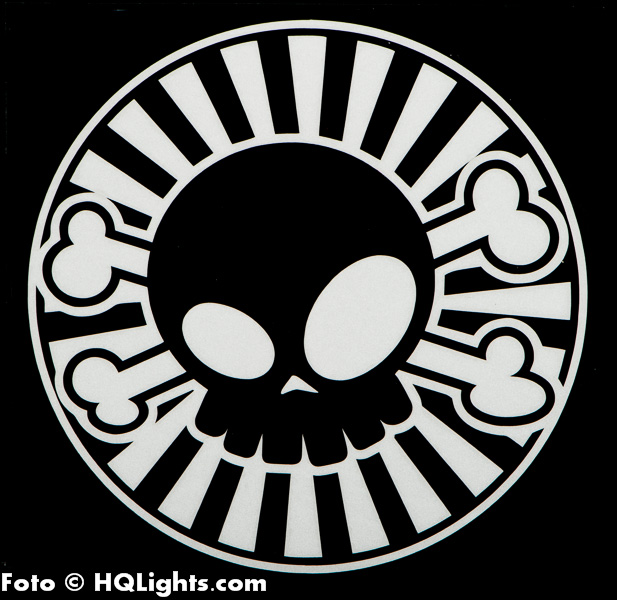 Sticker JDM Rising Sun silver reflex, 100x100mm