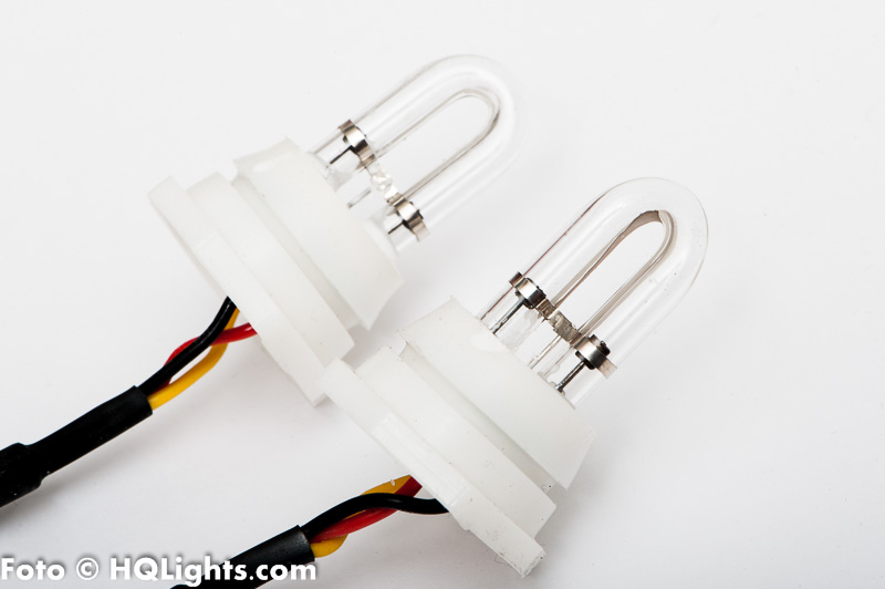 Strobe flash lights, 2 very powerful strobe lamps with control box, white