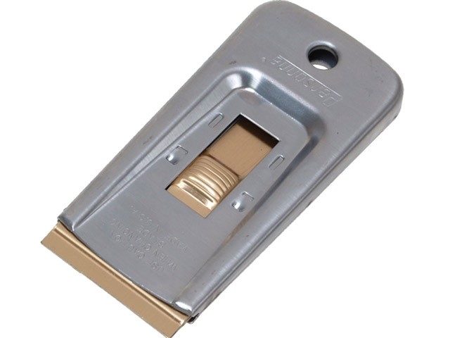 Monster Shine Window Scraper AKC000122 without rubber sleeve for safe sticker removal from car glass