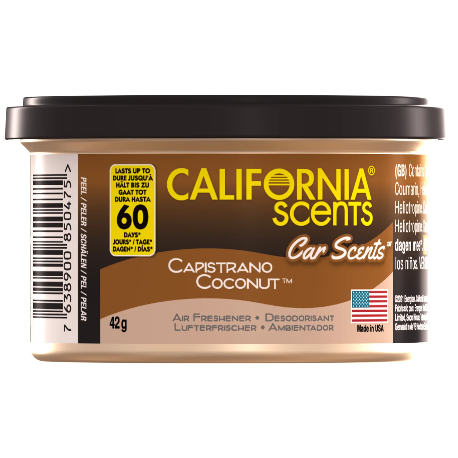 California Scents Luftfräschare Kokosdoft doftbehållare för fordonskupé